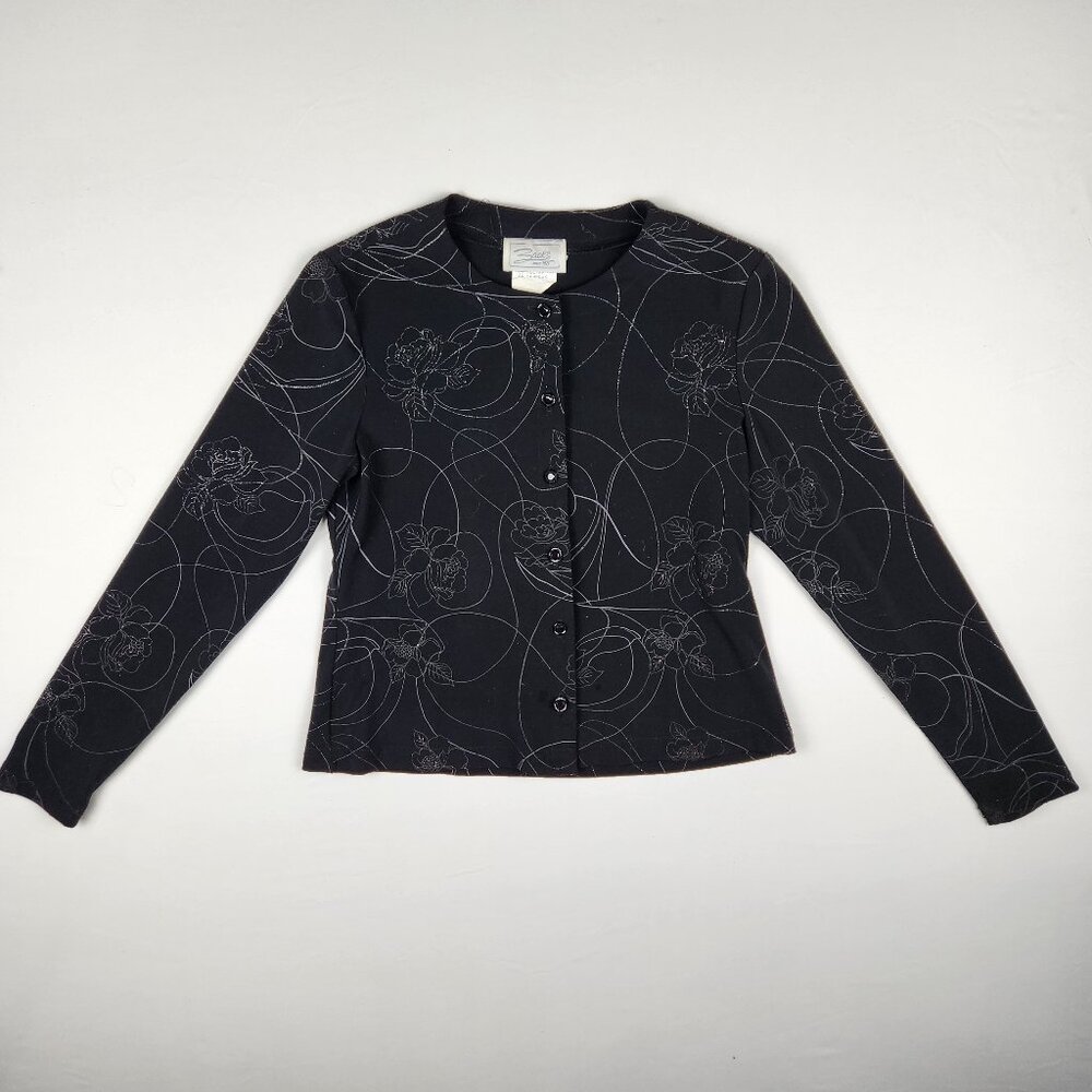 Zacks Black Bolero Jacket 7/8 - Quiet Luxury, Formal Elegance, Made in Canada